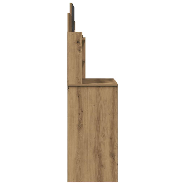 Tocador con espejo roble artisan 96x39x142 cm M 5