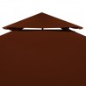 Toldo de cenador 2 niveles terracota 310 g/m² 3x3 m 5