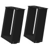 Pés para mesa de centro em formato de U. 2 peças. preto. 30x(30-31) cm. aço 2