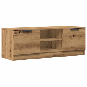 Mueble de TV madera contrachapada artisan roble 102x35x36.5 cm H