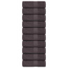 Toalhas de bidé 10 pcs 30x50 cm 360 gsm 100% algodão antracite 1