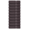 Toalhas de banho 10 pcs 100x150cm 360gsm 100% algodão antracite 1