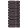 Toalhas de banho 10 pcs 70x140cm 360 gsm 100% algodão antracite 1