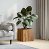 Vaso/floreira 40x40x40 cm madeira processada carvalho artisiano 3