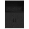 Librería de madera contrachapada roble negro 60x24x85 cm 4
