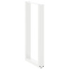 Tabela central pernas forma U 2uds aço branco 50x(90-91) cm 4