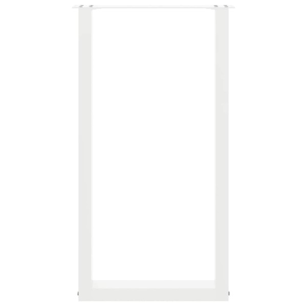 Tabela central pernas forma U 2uds aço branco 50x(90-91) cm M 5
