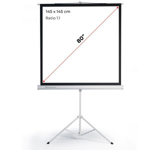 Pantalla trípode proyección 80pulgadas H