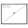 Pantalla manual videoproyector pared y techo phoenix 80´´ 1.4m x 1.4m ratio 1:1 - 16:9 - 4:3 posicion ajustable  - carcasa blanc 3