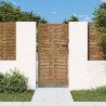 Portão de jardim 85x175 cm aço corten design quadrados 1