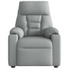Sillón reclinable eléctrico tela gris claro 5