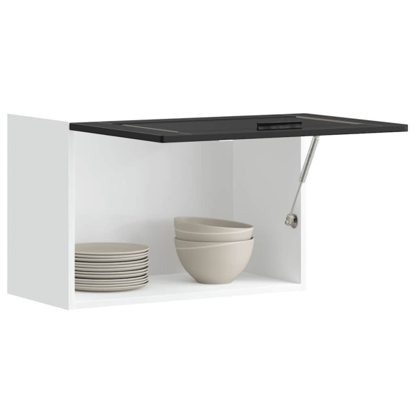 Mueble de pared de cocina Porto madera contrachapada negra D