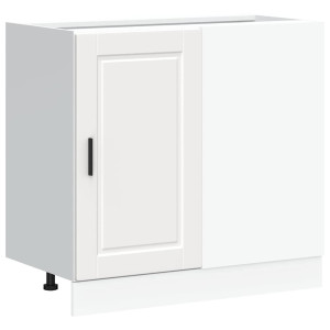 Mueble bajo de cocina Porto madera contrachapada blanca H