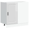 Mueble bajo de cocina Porto alto brillo blanco 2