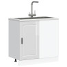 Mueble bajo de cocina Porto alto brillo blanco 4
