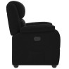 Sillón reclinable de tela negro 4