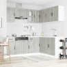 Mueble cocina Kalmar sonoma gris 11 pzas madera contrachapada 3