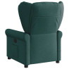 Sillón de masaje reclinable de tela verde oscuro 5