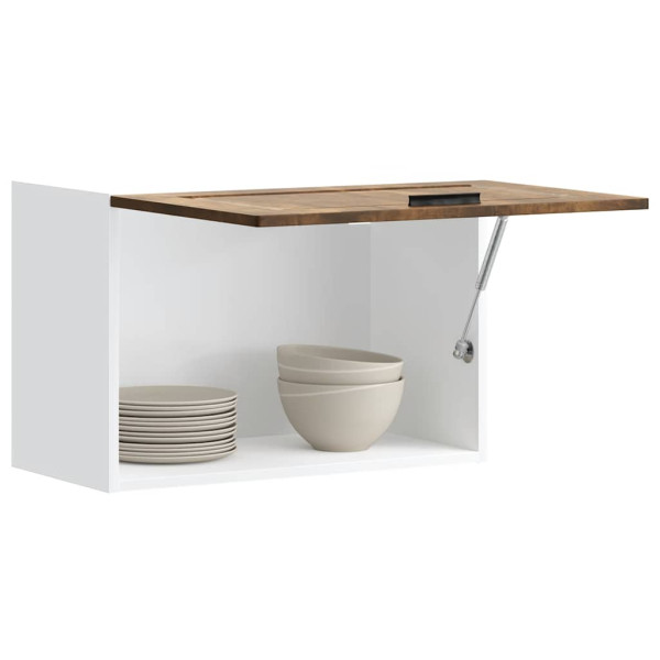 Armario de pared cocina Porto madera ingeniería roble ahumado D