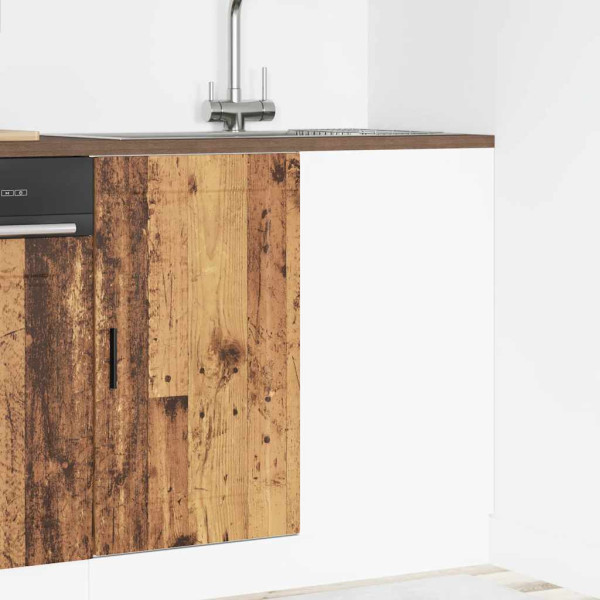 Mueble bajo de cocina porto madera vieja madera reconstituida M 3