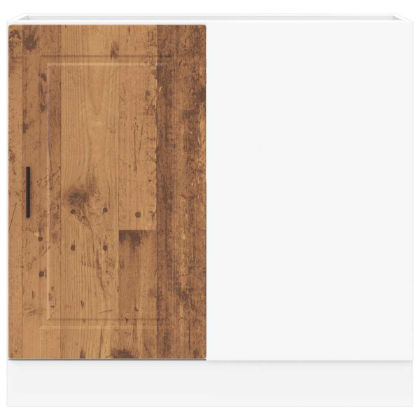 Mueble bajo de cocina porto madera vieja madera reconstituida M 5