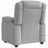 Sillón de masaje reclinable de tela gris nube 5