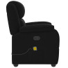 Sillón reclinable de masaje de tela negro 4