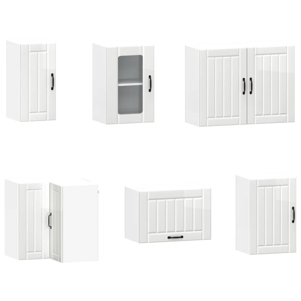 Mueble cocina Kalmar blanco brillo 11 pzas madera contrachapada M 5