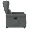 Sillón reclinable de tela gris oscuro 4