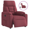 Sillón reclinable eléctrico tela rojo tinto 1