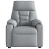Sillón reclinable de masaje eléctrico tela gris claro 5