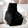 Sillón reclinable elevable tela negro 2