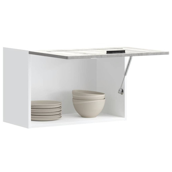 Armario de pared de cocina Porto gris sonoma madera ingeniería D