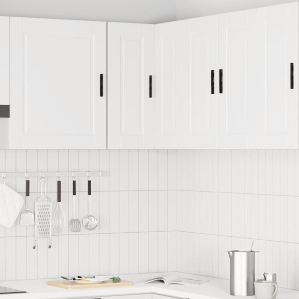 Mueble de cocina esquina pared Porto madera ingeniería blanca M 3