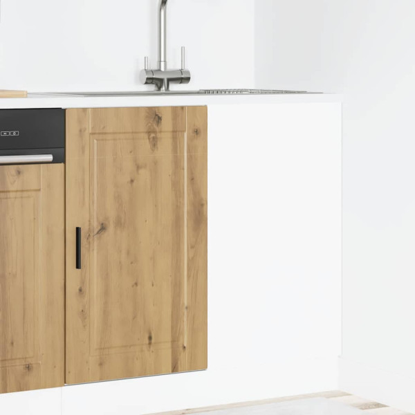 Mueble bajo de cocina porto roble artesano madera reconstituida M 3