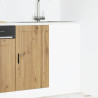 Mueble bajo de cocina porto roble artesano madera reconstituida 3