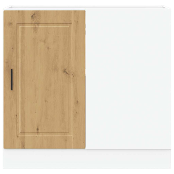 Mueble bajo de cocina porto roble artesano madera reconstituida M 5