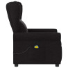 Sillón reclinable de masaje de tela negro 4