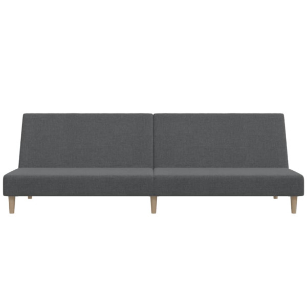 Sofá cama de 2 plazas tela gris claro M 5