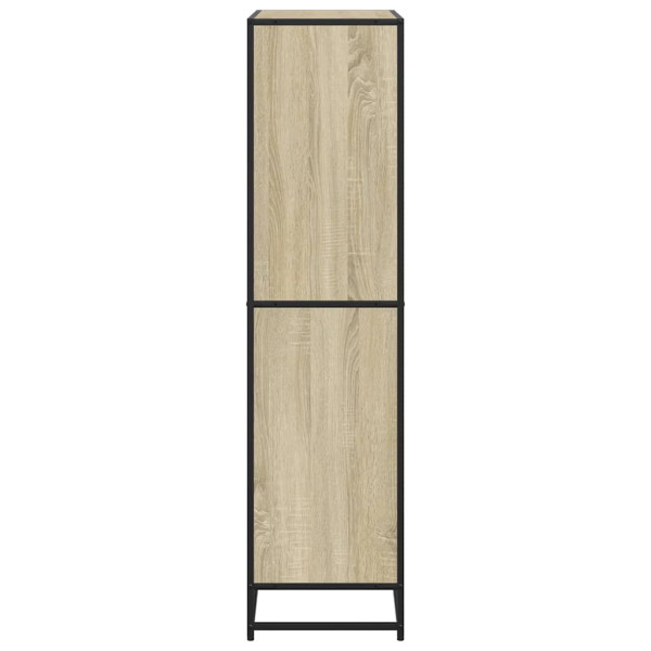 Estantería de madera de ingeniería roble Sonoma 80.5x35x139 cm M 5