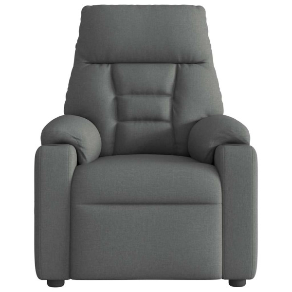 Sillón reclinable eléctrico de tela gris oscuro M 5