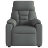 Sillón reclinable eléctrico de tela gris oscuro 5