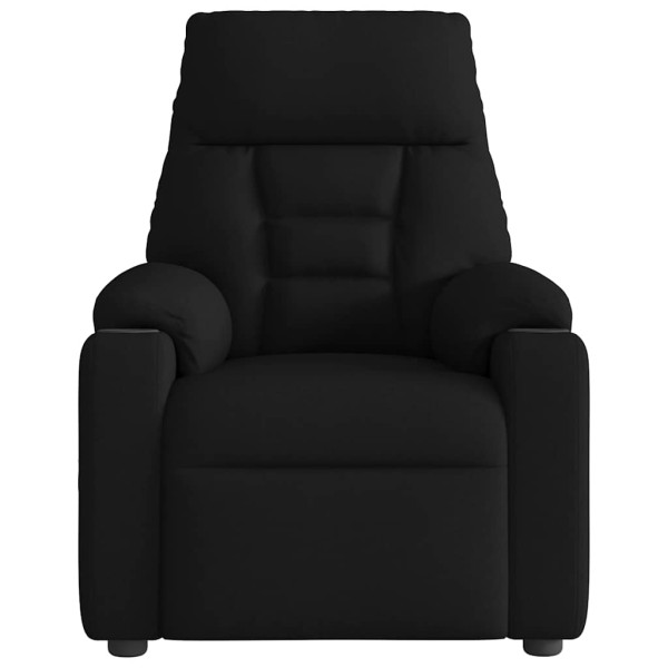 Sillón reclinable de masaje eléctrico tela negro M 5