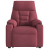 Poltrona de massagens reclin. elevatória tecido vermelho tinto 5