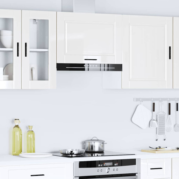 Armario pared cocina Porto madera ingeniería blanca alto brillo M 4