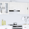 Armario pared cocina Porto madera ingeniería blanca alto brillo 4