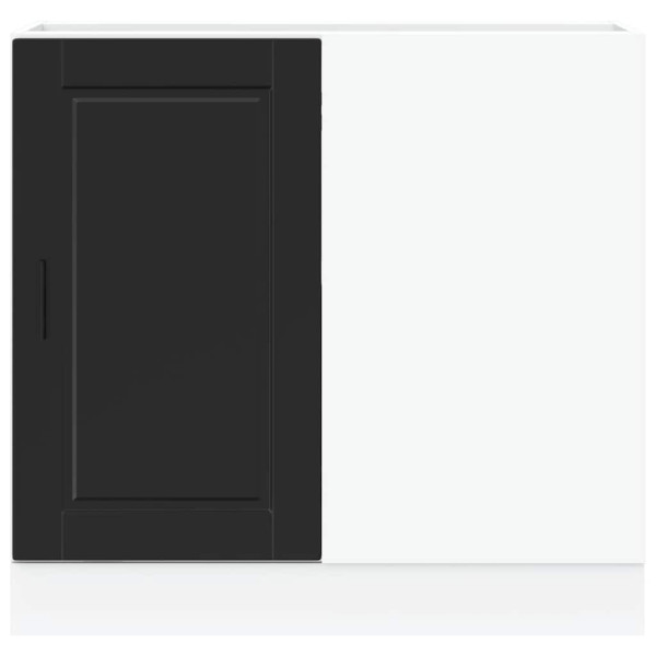 Mueble bajo de cocina Porto madera contrachapada negro M 5