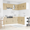 Mueble cocina Kalmar roble sonoma 11 pzas madera contrachapada 3