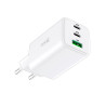 Cargador Red Universal Ultra Fast PD Port x3 (2x Tipo-C + 1x USB) COOL (65W) GaN Blanco 1