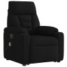 Sillón de masaje eléctrico reclinable elevable tela negro 4